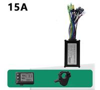 Drivstraw Kit de contrôleur électrique sans balais pour vélo 24 V/36 V/48 V 250 W avec écran LCD et accélérateur de pouce pour guidon de 22,2 mm, compatible avec protocole OMD No.2 et Hall/No