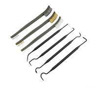 Drivstraw Kit de nettoyage de carburateur pour moto, VTT, soudeur, tronçonneuse et carburateur - 26 pièces en acier inoxydable et nylon avec fils de nettoyage, aiguilles,