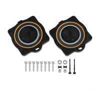Drivstraw Kit de reconstruction de diaphragme pneumatique pour HP-60 et HP-80, kit de réparation de remplacement avec 2 diaphragmes et 10 rondelles de serrage à vis, plastique noir