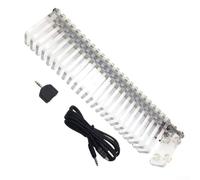 Drivstraw KS25 Kit d'analyseur de spectre musical - Tour VU LED à 16 segments avec 8 modes d'affichage, contrôle de gain à 6 niveaux et entrée audio double canal pour PC/USB visualisation du son