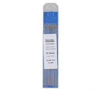 Drivstraw Lot de 10 électrodes en tungstène de soudage TIG - Électrode en tungstène au lanthane - Pointe bleue WL15 1,0-3,2 mm - Pour soudage AC Tig (2 mm x 150 mm)