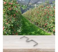 Drivstraw Lot de 10 séparateurs en zinc en forme de M pour plantes de jardin, taille 18 cm, favorise l'exposition au soleil et la circulation de l'air, utilisation durable en extérieur (13 cm)