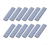 Drivstraw Lot de 12 patins de meubles en PTFE 15 x 75 mm pour un mouvement silencieux et fluide, protection du sol et des meubles, compatible avec les inégalités