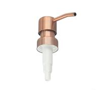 Drivstraw Lot de 2 distributeurs de savon liquide en acier inoxydable pour bouteille de lotion, remplacement rétro en métal avec motif tête d'oiseau, compatible avec filetage 28/400 - Noir (or rose)