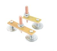 Drivstraw Lot de 2 pinces de soudage magnétiques robustes en fer avec forte force de maintien, plaqué thermoconducteur