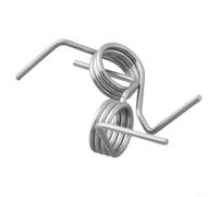 Drivstraw Lot de 2 ressorts de charnière de porte de réfrigérateur compatibles avec Samsung DA81-01345B Finition métallique argentée pour un appareil durable (2 pièces)