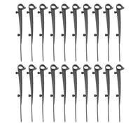 Drivstraw Lot de 20 brosses de gouttière en plastique conçues pour maintenir la position de la brosse de gouttière sur toit plat, suspension basse, et pas de gouttières de nez en cas de vent