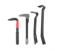 Drivstraw Lot de 4 extracteurs de clous - Extracteur de clou de biche - Barre de démolition - Mini barre utilitaire de charpentier - Barres de levier multifonctions