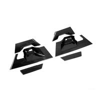 Drivstraw Lot de 6 garnitures décoratives en fibre de carbone pour poignée de porte arrière C-HR (2017-2022), plastique ABS, certifié ISO9001, résistant aux intempéries, sans perçage