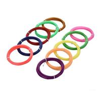 Drivstraw Lot de filaments pour stylo d'impression 3D - 0,75 mm pour thermoplastique PLA pour dessin bas, sans fumée - Assortiment de 10/12/20/30 couleurs, 300 cm ou 5 m de longueur par (5 M-10)
