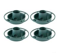 Drivstraw Mangeoire à oiseaux en plastique à suspendre pour jardin, cour extérieure avec grande capacité, construction recyclable, convient pour 4 bouteilles en PET (lot de 4)