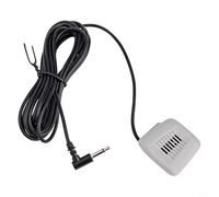 Drivstraw Microphone externe filaire 3,5 mm pour voiture - Compatible avec panneau de toit, fréquence stéréo pour réponse 50 Hz - 20 kHz, impédance 2,2 kΩ, 32 dB