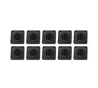 Drivstraw Neutrik NL4MP Speakon Connecteur femelle à 4 pôles pour haut-parleur audio professionnel, équipement de mixage, équipement de mixage en alliage de zinc