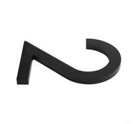 Drivstraw Numéros de maison flottants de 15,2 cm pour murs extérieurs, plaque de jardin en ABS noir - Affichage d'adresse moderne pour garage, portail, porte ou ferme, 152 mm (2)