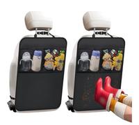 Drivstraw Oxford Housse de siège auto en tissu pour siège enfant et animaux domestiques - Anti-rayures, anti-salissures, anti-coups de pied avec sangles réglables, 40 cm x 60 cm, noir