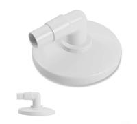 Drivstraw Plaque d'aspiration avec adaptateur coudé à 90° pour Hayward SP11071, coude de rechange compatible avec les skimmers ouverts SP1089, diamètre de 18,4 cm