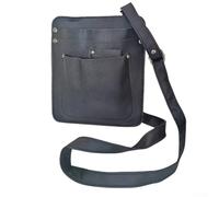 Drivstraw Pochette de taille multi-poches pour jardiniers, organiseur d'outils réglable avec finition en cuir, kit d'entretien compact des plantes pour arrangement floral, vert/rose/violet (noir)