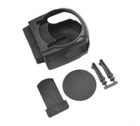 Drivstraw Porte-gobelet pour grille d'aération de voiture - Support réglable noir pour canettes et bouteilles d'eau - Compatible avec la plupart des aérations de voiture - Plastique ABS - 8,5 x 9,5 x