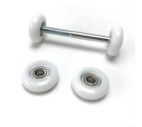 Drivstraw Roue coulissante en plastique de 35 mm avec roulement 608Z pour rameur, rail de fenêtre, rouleaux robustes pour systèmes de rails en aluminium, blanc ou noir, 2