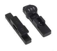 Drivstraw Serrure à combinaison pour porte coulissante à 3 chiffres avec mot de passe pour portes coulissantes, salles de bains, jardins et - Alliage de zinc, montage à trou ou à vis, 16,5 x 8,8 x 3,5