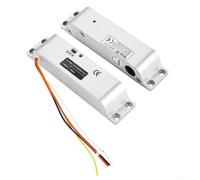 Drivstraw Serrure de porte électrique magnétique 12 V avec capacité de charge de 1000 kg, réglage du retard 0s/3s/6s, détection de signal magnétique de porte, faible consommation d'énergie, longue