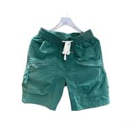 Drivstraw Short cargo ample pour homme, séchage rapide, taille élastique, cordon de serrage, jambe droite, pantalon à cinq points avec grandes poches pour une tenue décontractée (XL vert)