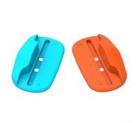 Drivstraw Switch 2 For Joy-Con Base Grip - Adaptateur de poignée gauche et droite portable pour jeux FPS/TPS - Design ergonomique ABS - Compact - 12 x 10 x 4,5 cm (orange et bleu)