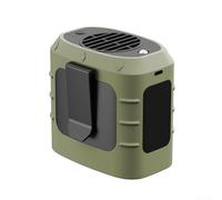 Drivstraw Ventilateur de taille d'extérieur avec batterie rechargeable de 8000 mAh, moteur haute vitesse 13 000 tr/min, 3 vitesses de vent, fonction chargeur USB, réglable pour le cou ou la taille