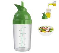 Drizzlers Shakers à vinaigrette, Shaker à vinaigrette 200 ml Flacon mélangeur à vinaigrette transparent avec échelle Bec verseur ouverture pour mélanger les vinaigrettes Sauces