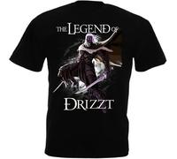 Drizzt Dourden The Crystal Shard Forgotten Realms Salvatore T-Shirt Short Sleeve Hip Hop Tee T Shirt Top Tee Simple(Small)