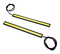 DRL bandes de feux de circulation diurnes de voiture COB LED pour feux de brouillard 12 V haute puissance étanches et flexibles avec bande adhésive universelle pour véhicule de voiture 12 V Lot de 2