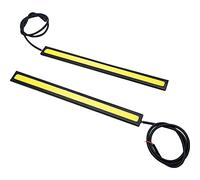 DRL bandes de feux de circulation diurnes de voiture COB LED pour feux de brouillard 12 V haute puissance étanches et flexibles avec bande adhésive universelle pour véhicule de voiture 12 V Lot de 6