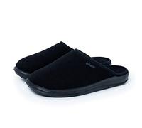 DrLuigi Chaussures Médicinales Adulte Femme - Chaussons à mémoire de Forme Intérieur extérieur Coton Italien - Fabriqué en UE (Noir, 42)