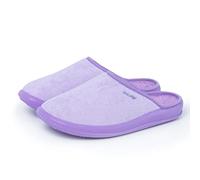 DrLuigi Chaussures Médicinales Adulte Femme - Chaussons à mémoire de Forme Intérieur extérieur Coton Italien - Fabriqué en UE (Violet, 40)