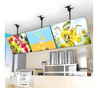 Drmoxin Affichage D'affiches Lumineux à LED, écran D'affichage D'affiches Lumineux, Panneau D'affichage Publicitaire Mural,Caissons Lumineux Publicitaires à LED pour Restaurant,3pcs-50 * 80cm