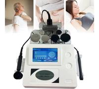 Drmoxin Appareil De Beauté Tecarthérapie 448 Khz, équipement De Spa pour Thérapie Corporelle avec Poignée, Sonde Et Plaque Négative, Brûleur De Graisse Haute Fréquence RF pour Perte De Poids