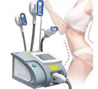 Drmoxin Instrument Professionnel de cryolipolyse et de lipolyse des Graisses, Machine de congélation des Graisses par cryolipolyse avec 3 poignées,pour Les Bras, Les Hanches, Les Jambes et Le Corps