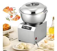 Drmoxin Machine à Pétrir Professionnelle 5 Kg/8 Kg, Pétrin à Double Rotation en Acier Inoxydable avec Couvercle Transparent pour La Pâte à Pizza Et à Pain, Idéale pour La Boulangerie 8kg