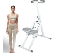 Drmoxin Machine d'exercice Vertical pour Gym à Domicile, Machine d'escalade Pliable avec écran LCD, Capacité De Charge De 300 LB, pour Entraînement Complet du Corps, Pédales D'escalier, Cardio