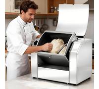 Drmoxin Mélangeur électrique Professionnel, Pétrin De Qualité Commerciale, 30 Kg/H, en Acier Inoxydable, Idéal pour La Préparation De Pâtes, Pizzas, Mayonnaise Et Bien Plus Encore 5kg