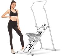 Drmoxin Monte-escalier Vertical Blanc, capacité de Charge de 300 LB, Machine d'exercice d'escalade Verticale Pliable, Machine d'entraînement pour Exercices à Domicile pour Hommes et Femmes