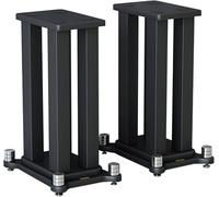 Drmoxin Support d'enceinte sur Pied, Lot de 2, avec Cadre en Acier Audacieux et Pieds antidérapants allongés, pour réglage optionnel du Remplissage de Sable, Meilleur Son,30cm(113/4in) Tall