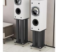 Drmoxin Support d'enceinte sur Pied, Lot de 2, Grandes Enceintes Surround universelles en métal avec Coussinet antidérapant et Base, pour Home cinéma, Studio, scène,40cm(153/4in) Tall