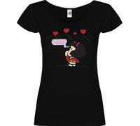 DrMugcollection T-shirt Mafalda Volar Black, Noir, L