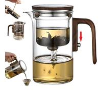 DRNKNSTX Théière Enchanti, théière en verre magique et créative, infuseur de thé en verre détachable, idéal pour la théière -20 oz (approx. 600 ml) (Transparent, 600ml/20oz)