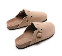 DRNSYHX Mules Sandales Plates d'été Femmes Mesdames Slip on Garden Clogs Summer Beach Mule Clogs Backless Kitchen Garden Garden Slippétes Sandales Softs Fit pour Casual Caseyard Tendo-kaki-35