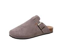 DRNSYHX Mules Sandales Plates d'été Femmes Mesdames Slip on Garden Clogs Summer Beach Mule Clogs Backless Kitchen Garden Garden Slippétes Sandales Softs Fit pour Casual Caseyard Tendo-gris-35