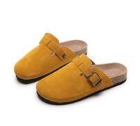 DRNSYHX Mules Sandales Plates d'été Femmes Mesdames Slip on Garden Clogs Summer Beach Mule Clogs Backless Kitchen Garden Garden Slippétes Sandales Softs Fit pour Casual Caseyard Tendo-jaune-44