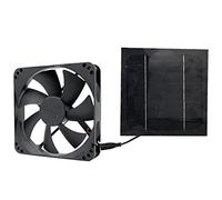 Droagoct Ventilateur D'Extraction Solaire 20 W Extracteur D'Air Mini Ventilateur 6 Pouces Ventilateur Alimenté par Panneau Solaire pour Chien Poulet Maison Serre RV