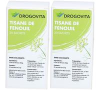 Drogovita Infusion graines de fenouil 20 sachets Thé 2x20 pc(s)